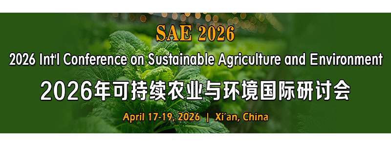 2026-Int'l-Conference-on-Sustainable-Agriculture-and-Environment-(SAE-2026)