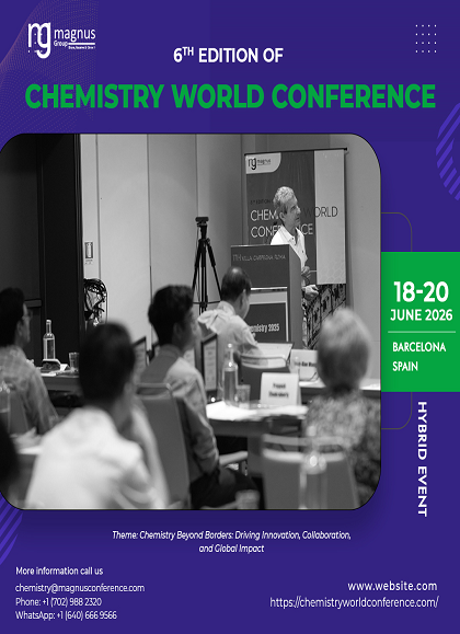 6th Edition of Chemistry World Conference (Chemistry 2026)