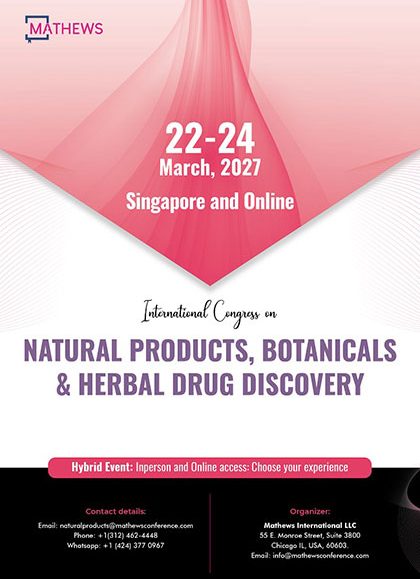 International-Congress-on-Natural-Products,-Botanicals-&-Herbal-Drug-Discovery-(NP-Discovery-2027)