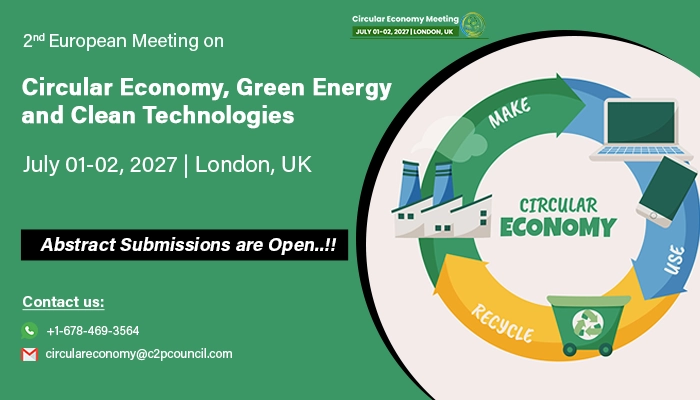 2nd European Meeting on Circular Economy, Green Energy and Clean Technologies 2027
